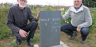 Replica of missing milestone now in place