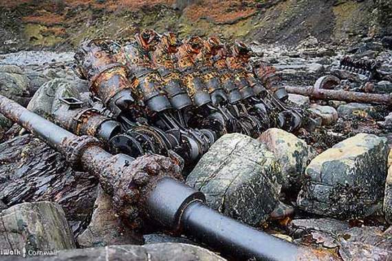 Low tide exposes German E-boat remains