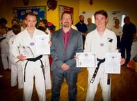 Bude boys achieve first dan black belts