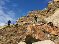 RSPCA team rescues sheep from cliff face