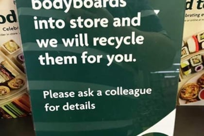 Bude litter hero gets supermarket on side with bodyboard recycling scheme