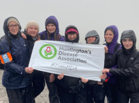 Care team receive award for fundraising Snowdon hike