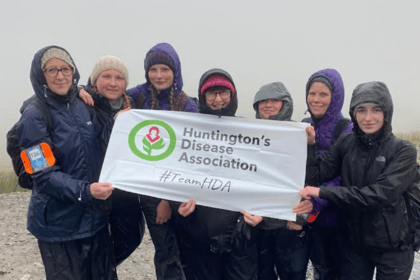 Care team receive award for fundraising Snowdon hike