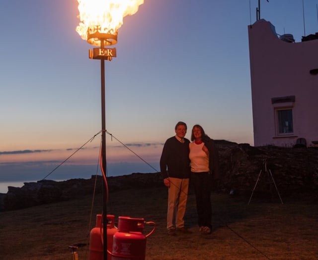 Light show at iconic Boscastle landmark