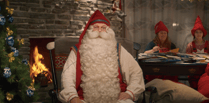 Santa Claus delivers Christmas message to the world