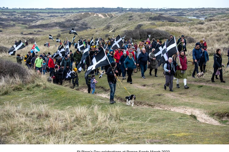 St Piran's Day Perran Sands March 2023