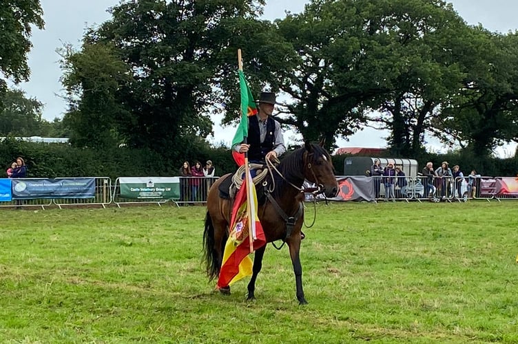 The Iberian horse show in the main arena of Launceston Show 2023