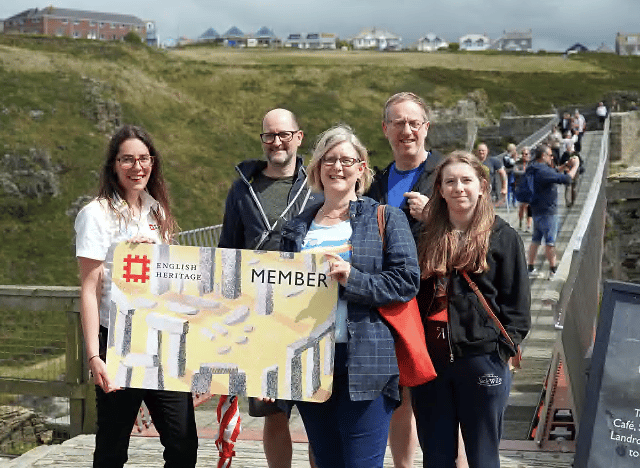 Tintagel Castle celebrates its one millionth visitor 