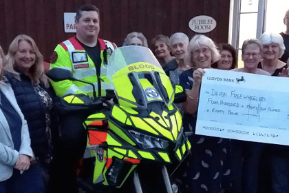 Women's Guild raise hundreds for blood bikes
