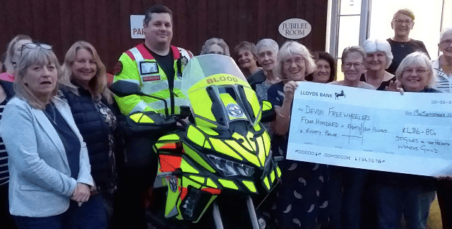 Women's Guild raise hundreds for blood bikes