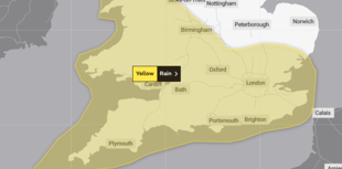 Cornwall set for showers as Met Office issues yellow weather warning 