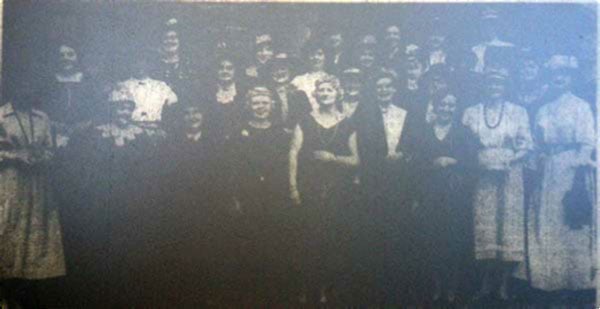 Launceston WI celebratin the Golden Jubilee in 1969, wearing period costumes