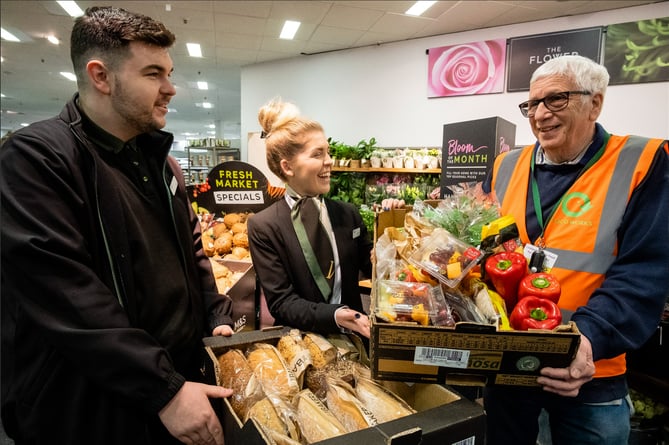 A Devon & Cornwall Food Action volunteer collecting produce from the Plymouth branch