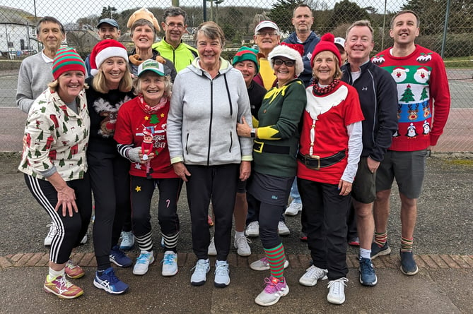 The Bude Tennis Club members that took part.