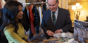 Woollen mill represents North Cornwall during Downing Street visit