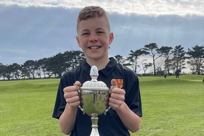 11 year old Charlie Hedden with his trophy[43].jpg