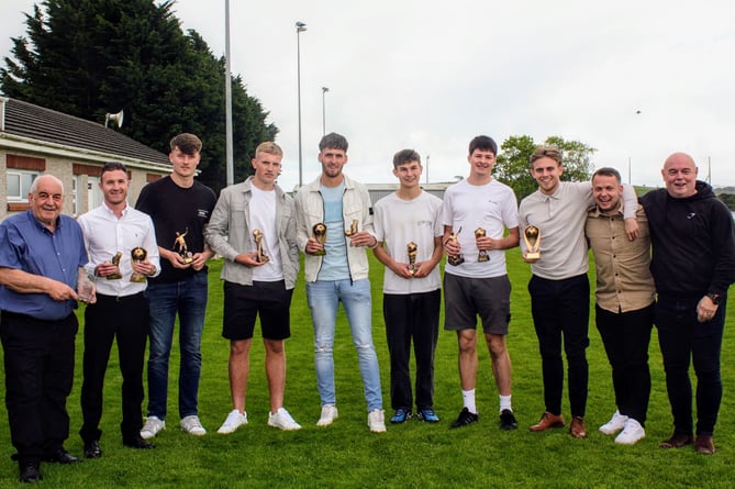 Launceston's trophy winners. 