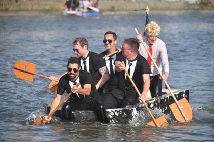 Rafters take to the water in entertaining race