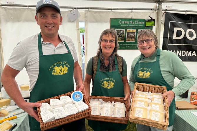 The Curwothy Cheese stand was kept very busy.  AQ 9365
