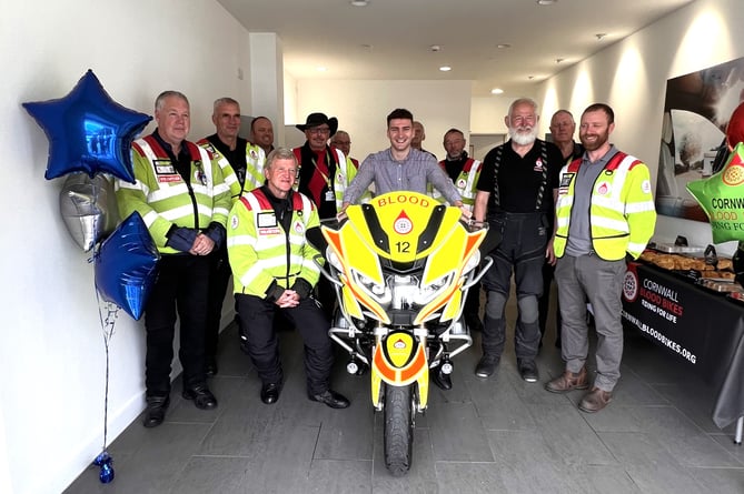 Cornwall Blood Bikes handover