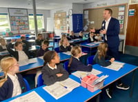 North Cornwall MP visits local school to talk to students