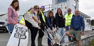 Over half a ton of rubbish cleared from popular trail by volunteers