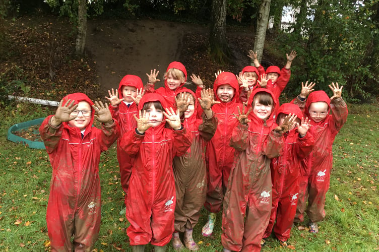 Students donned their special outdoor 'paddle suits' 