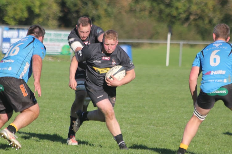 Launceston prop Mitch Hawken charges forward. Picture: Paul Hamlyn