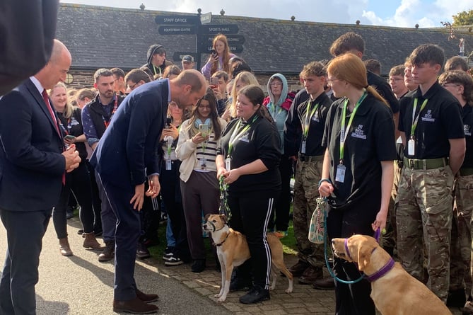 Prince William Duchy College Visit