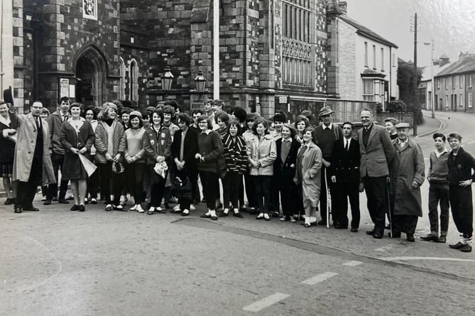 The Post is grateful to Dawn Rogers of Launceston for supplying this photograph of what she suspects is the local youth group preparing to take on a long walk. Dawn said the walk would have been from Launceston to Callington to Tavistock and back to Launceston. She can identify a few in the photograph including Youth Club organiser Owen Slater and PC Jago. Can any of our readers identify those pictured or tell us when this photograph was taken?