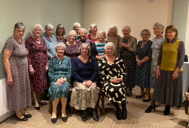 Members of the Coad’s Green WI assembled for their annual dinner