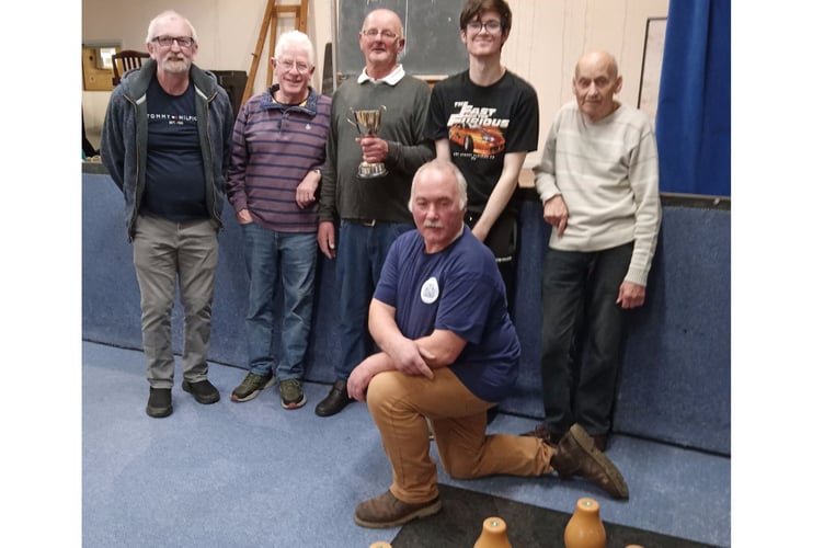 The Sandercock Trophy winners, Chilsworthy. Picture: Holsworthy and District Skittles League