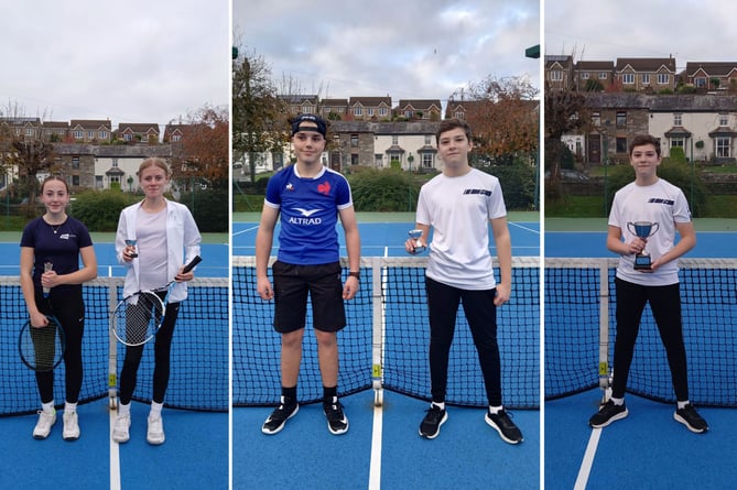 Launceston duo Mary Shanks (left picture, right) and Issac Baron (white t-shirt) won the respective junior girls' and boys' titles at Wadebridge. Pictures: James Brobin