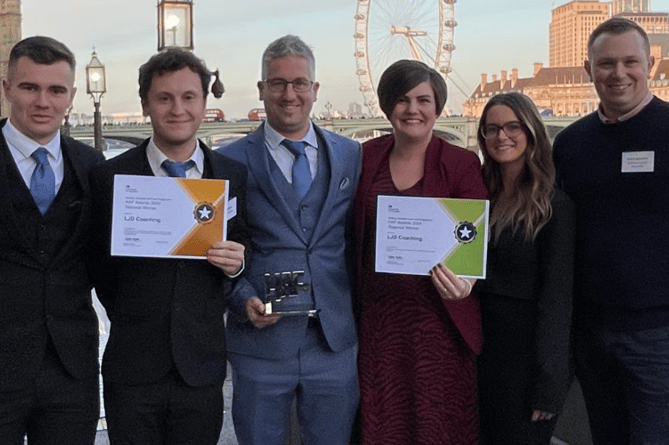 The LJD Coaching team visited the House of Commons to receive their award