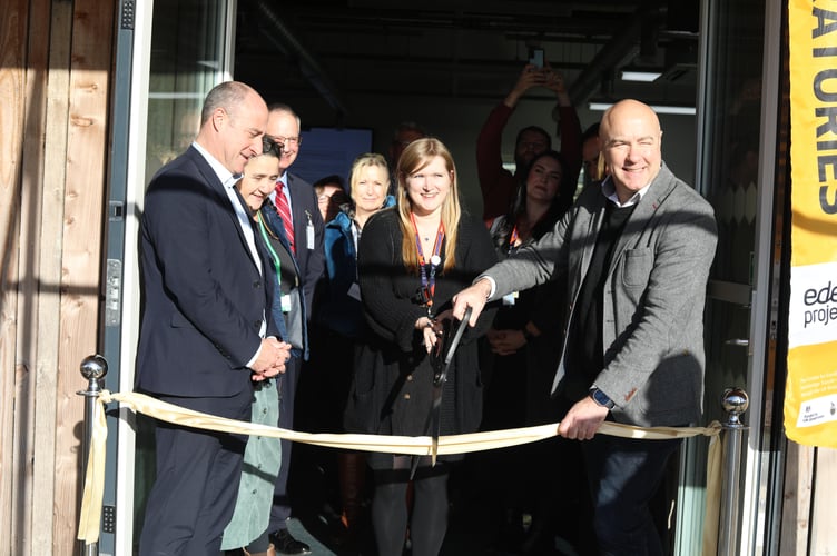 Andy Jasper, CEO of the Eden Project, officially launches the “Centre for Excellence in Research and Knowledge Transfer” alongside Rob Bosworth, Principal and CEO of The Cornwall College Group