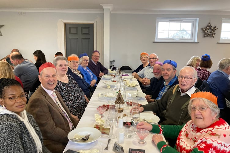 Launceston Stamp Club members and their guests enjoyed Christmas lunch together recently at Trethorne Leisure Park