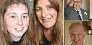 Mother and daughter hold charity skydive in memory of two special men