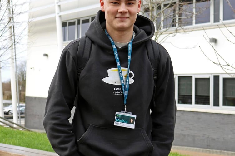 Tyler Ivey was previously a student at Holsworthy Community College (Picture: Callywith College)